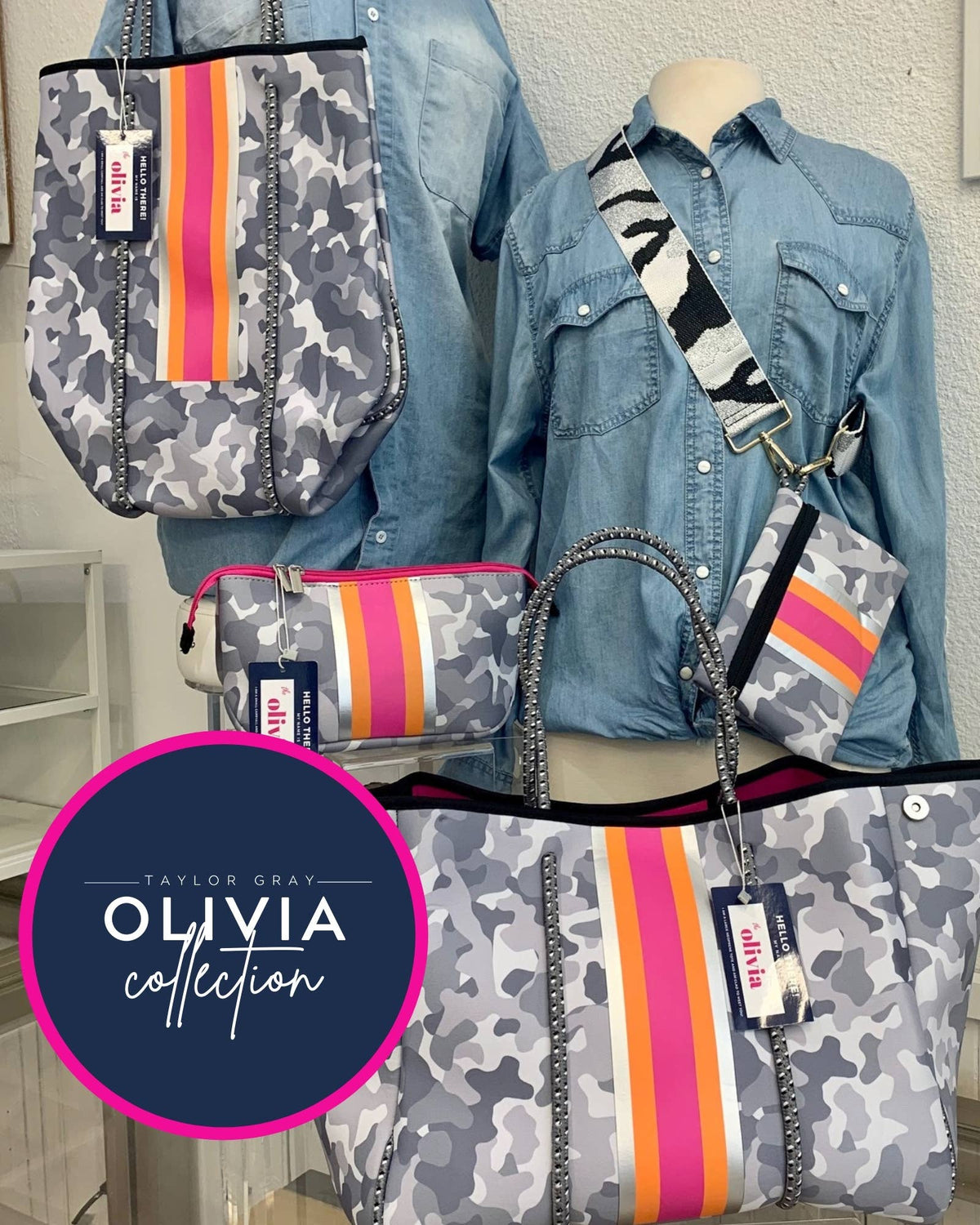 The Olivia Neoprene Tote | shoptaylorgray