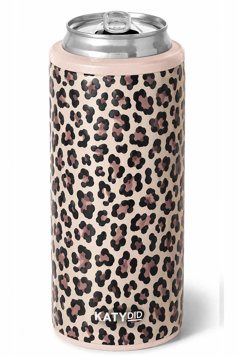 Brown Leopard Wholesale Slim Can Sleeve: Brown Leopard