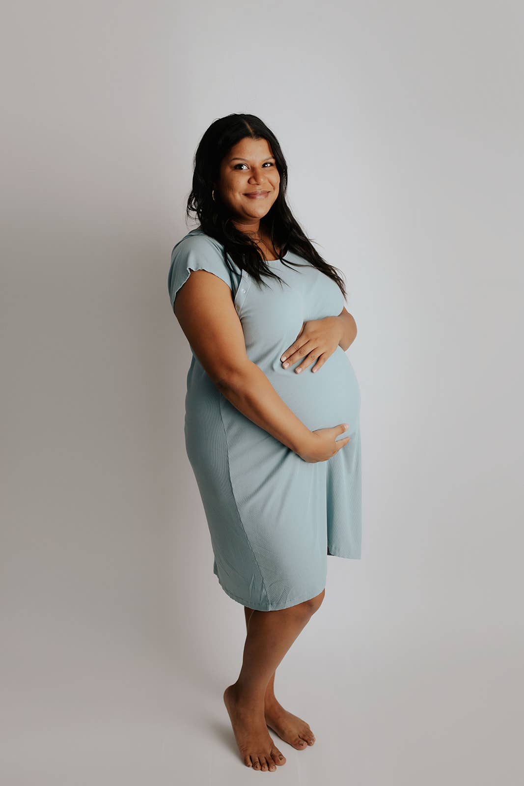 Blue Bird Maternity Labor, Delivery & Nursing Gown (Size 2)