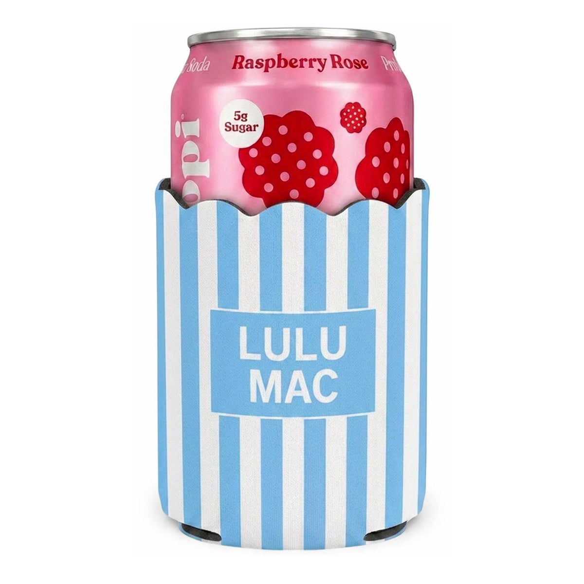 Lulu Mac Koozie — Light Blue Stripe