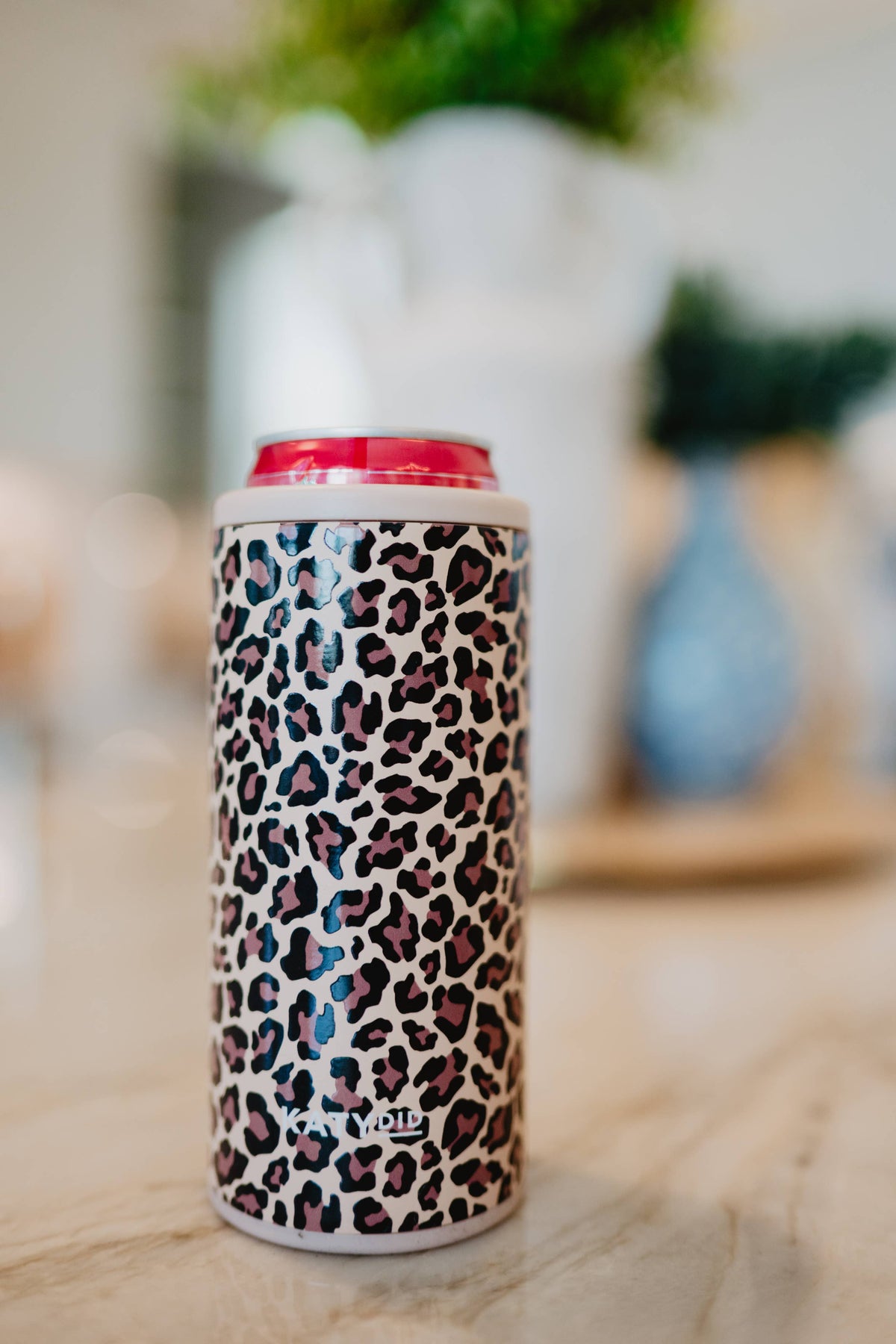Brown Leopard Wholesale Slim Can Sleeve: Brown Leopard