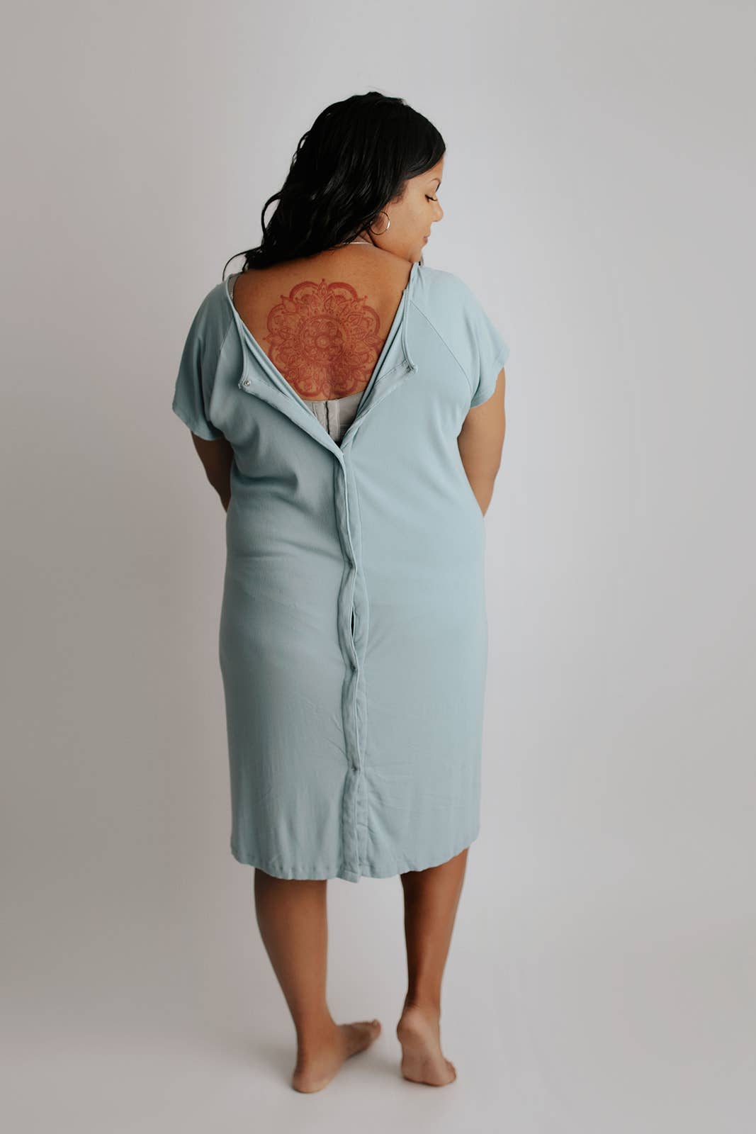 Blue Bird Maternity Labor, Delivery & Nursing Gown (Size 2)