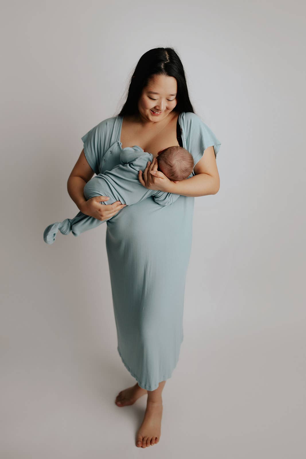 Blue Bird Maternity Labor, Delivery & Nursing Gown (Size 2)