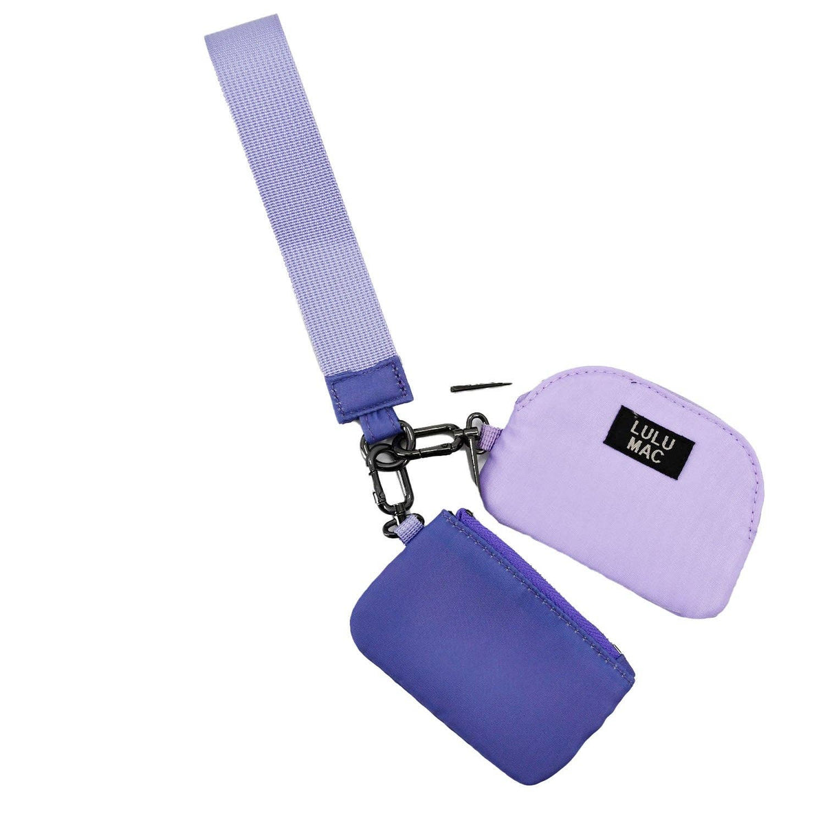 Lulu Mac Double Pouch Wristlet — Purple/Lavender