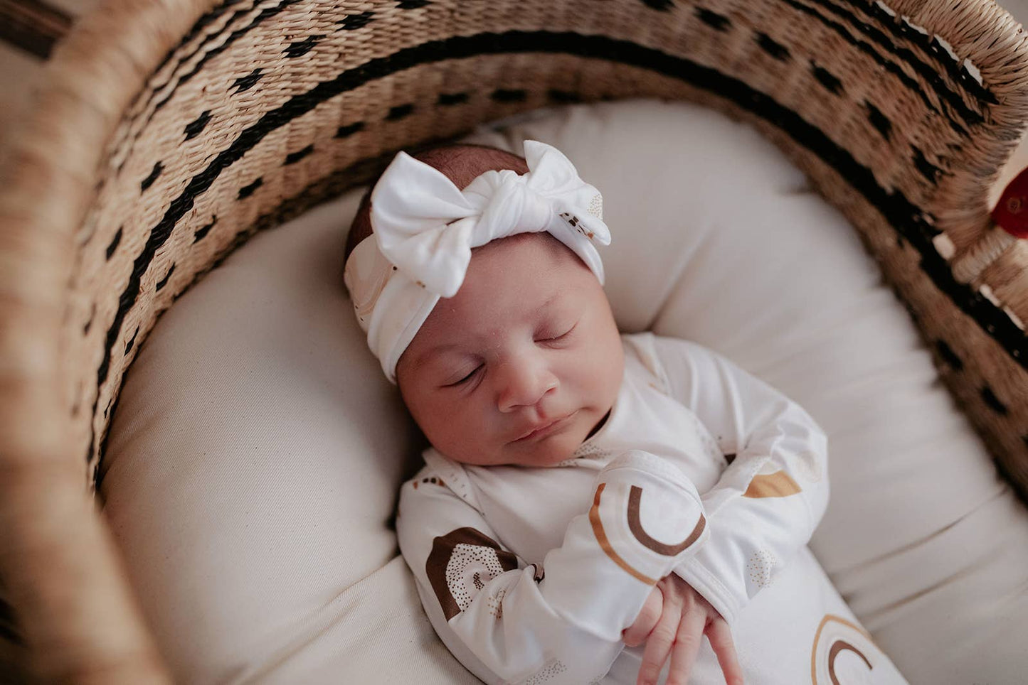 Rainbow Knotted Baby Gown (Newborn - 3 Months)