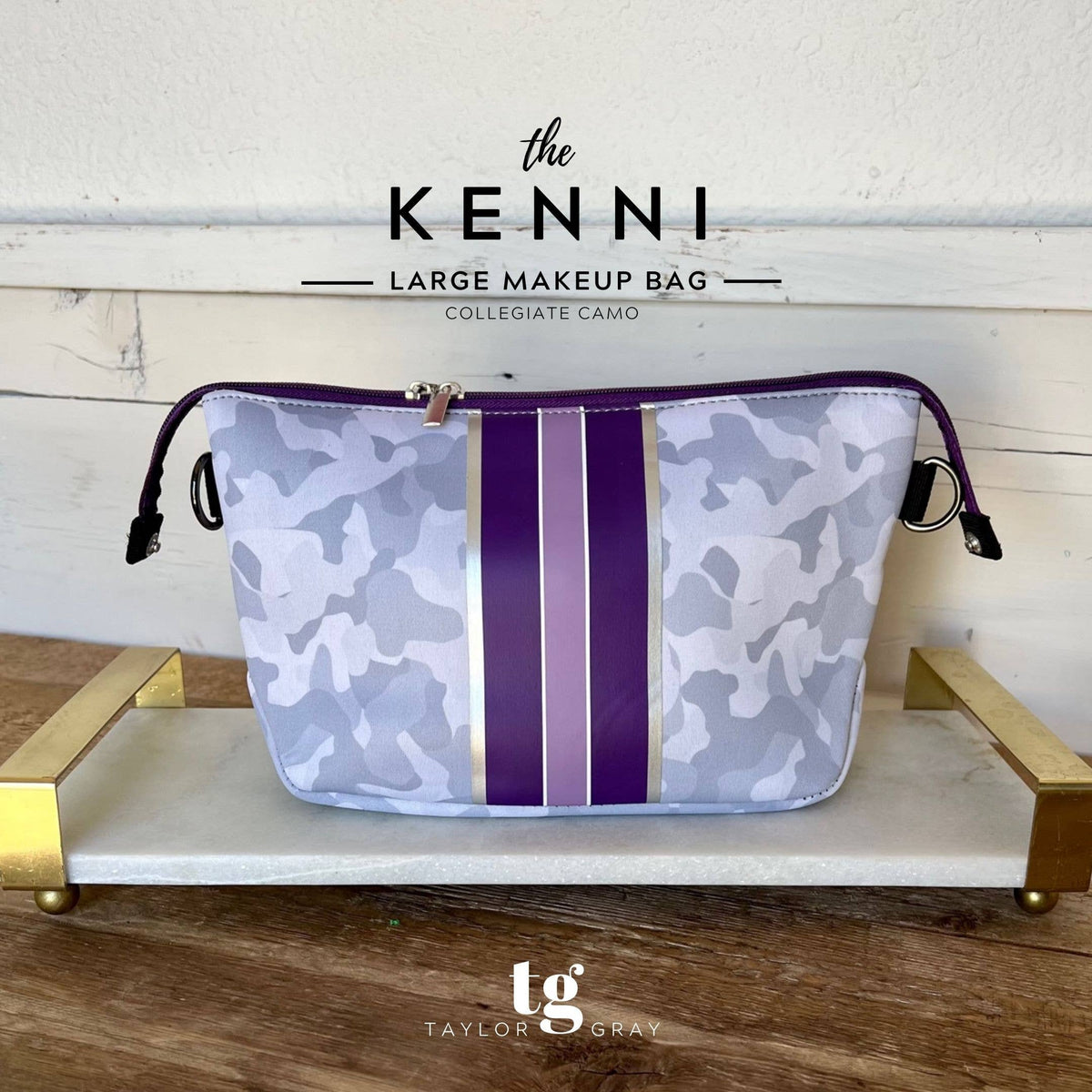 The Kenni Neoprene Large Makeup Bag | shoptaylorgray